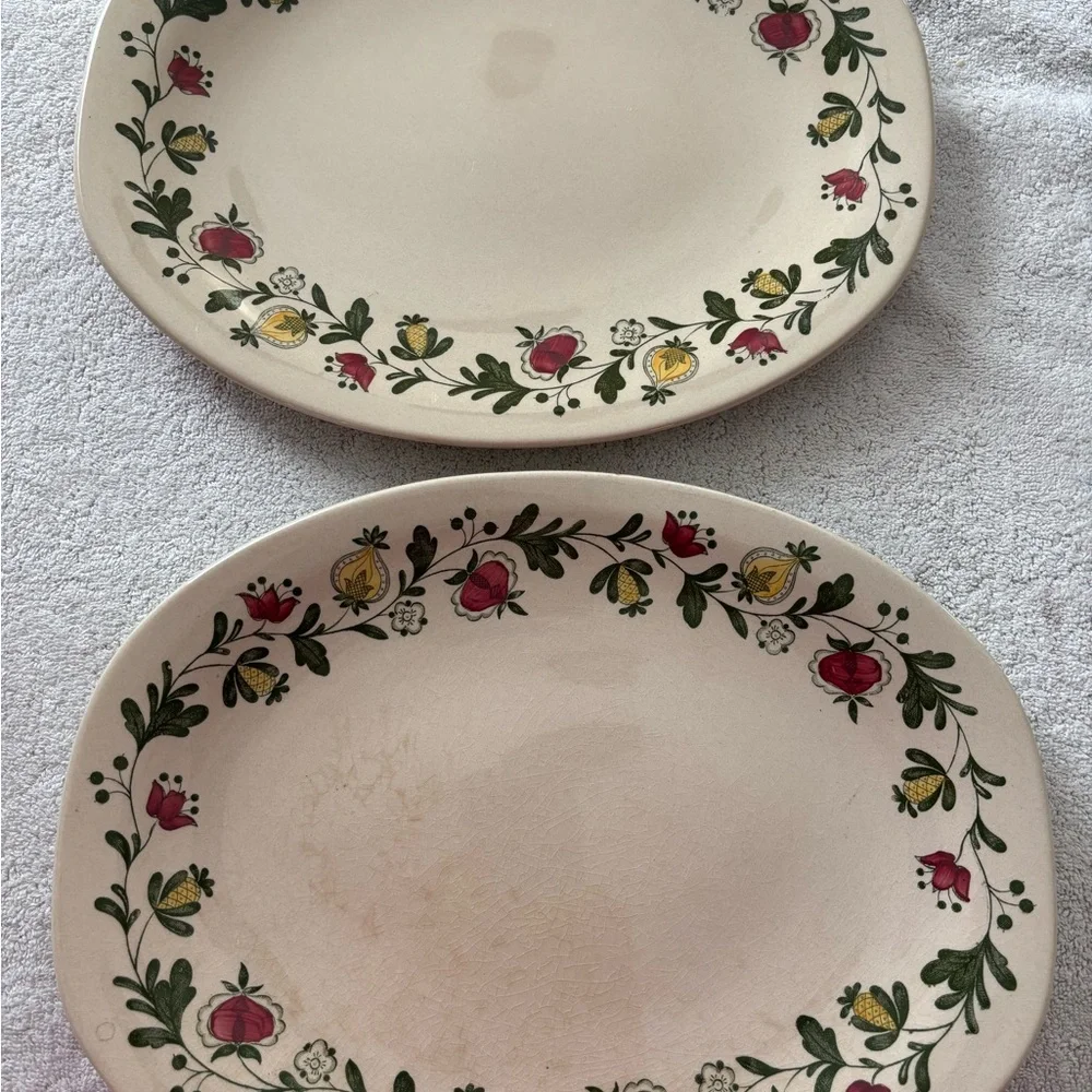 Staffordshire old granite‎ England platter.